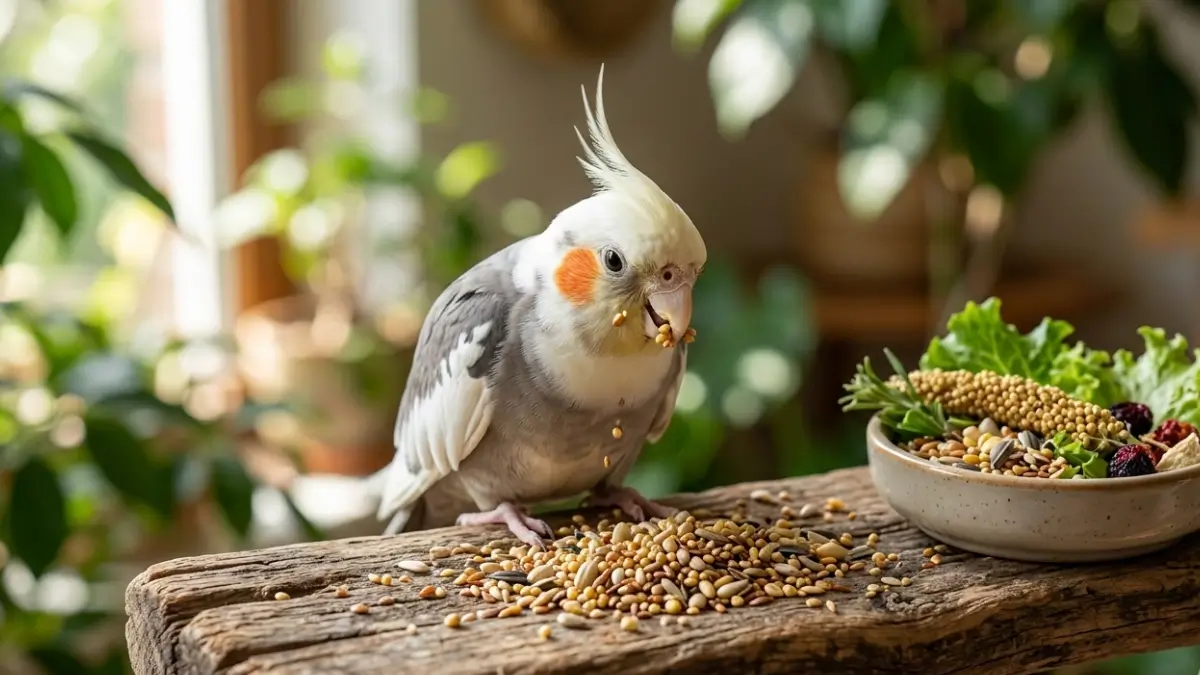 Ração para calopsita ou sementes comparação direta